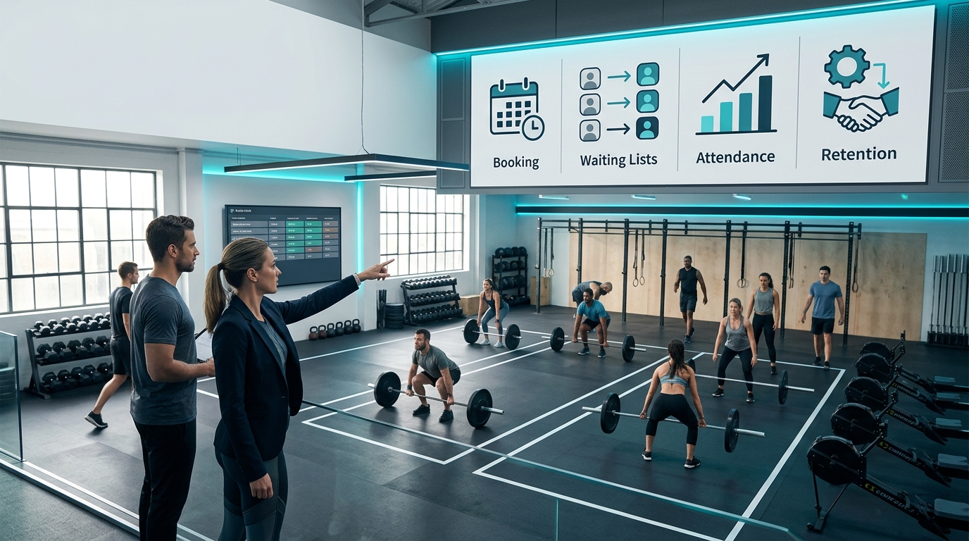 Operativa de un box CrossFit: reservas, listas de espera y retención sin caos